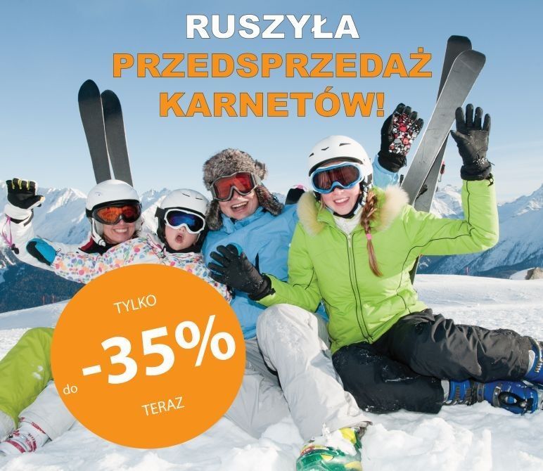 Promocyjna sprzedaż karnetów na wyciąg narciarski Winterpol Karpacz Biały Jar