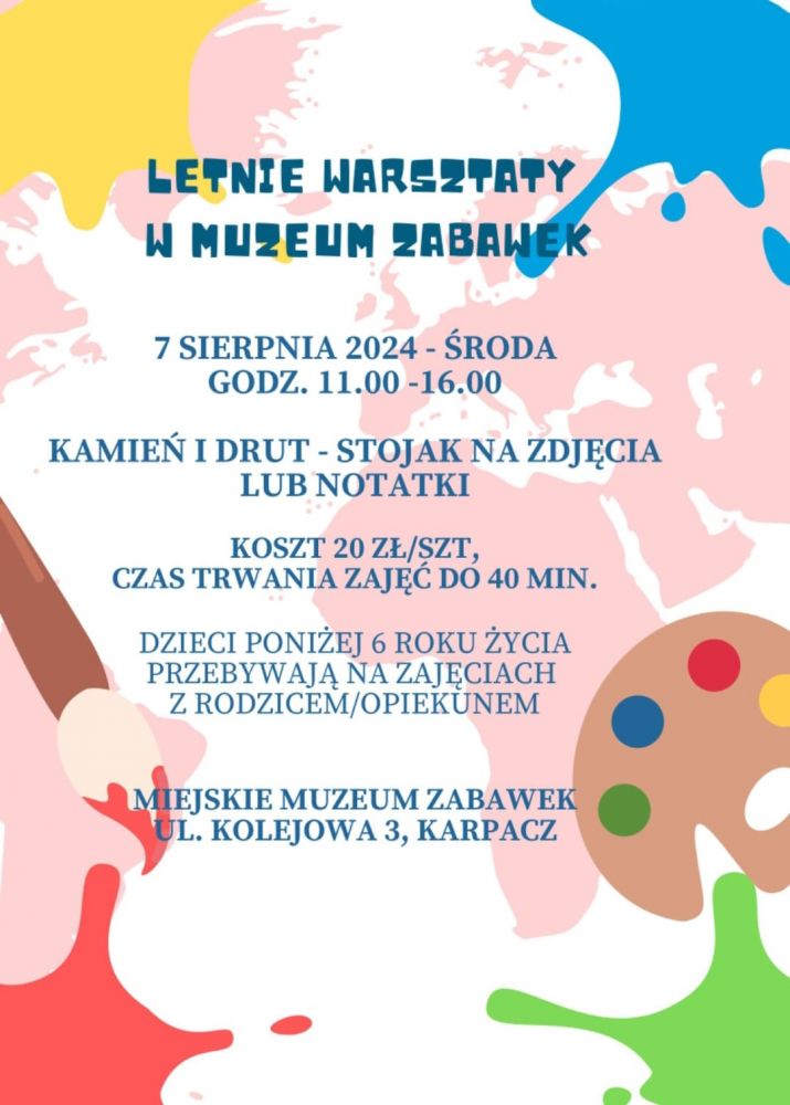 Letnie warsztaty w Muzeum Zabawek