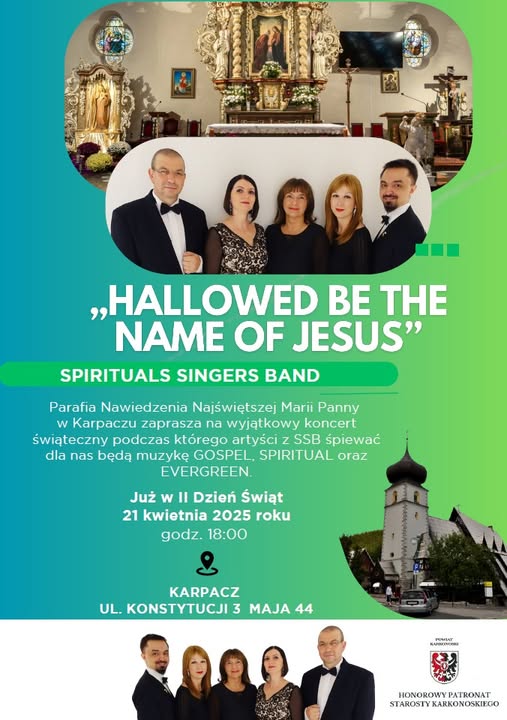 Koncert Spirituals Singers Band Hallowed be the name of Jesus