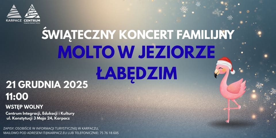 Świąteczny koncert familijny: Molto w Jeziorze Łabędzim