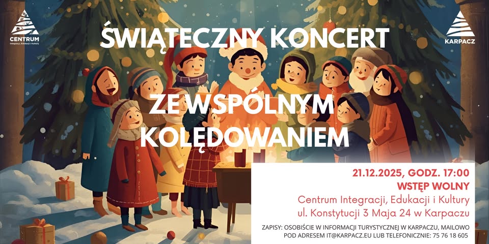 Świąteczny koncert ze wspólnym kolędowaniem