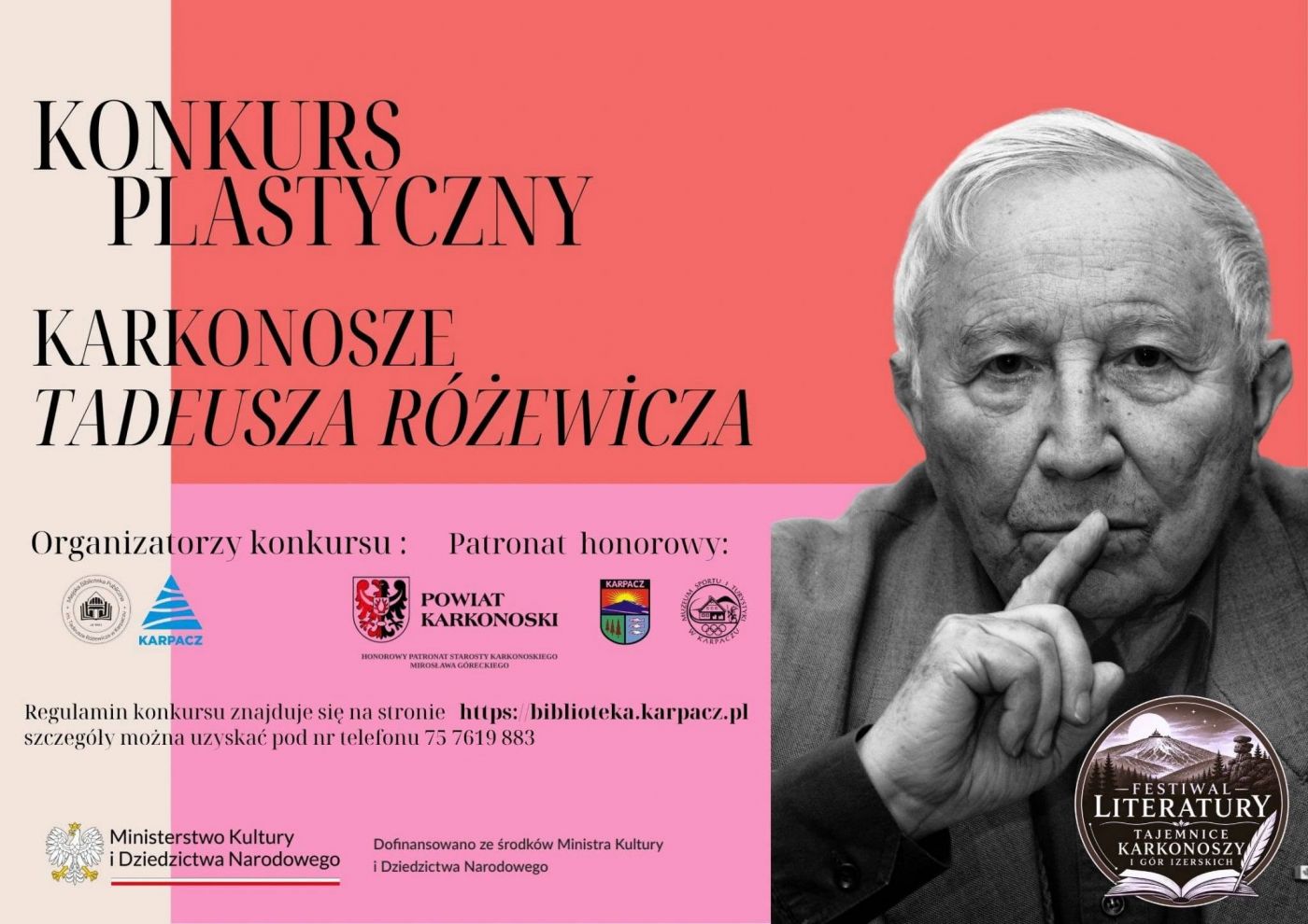KONKURS PLASTYCZNY - KARKONOSZE TADEUSZA RÓŻEWICZA