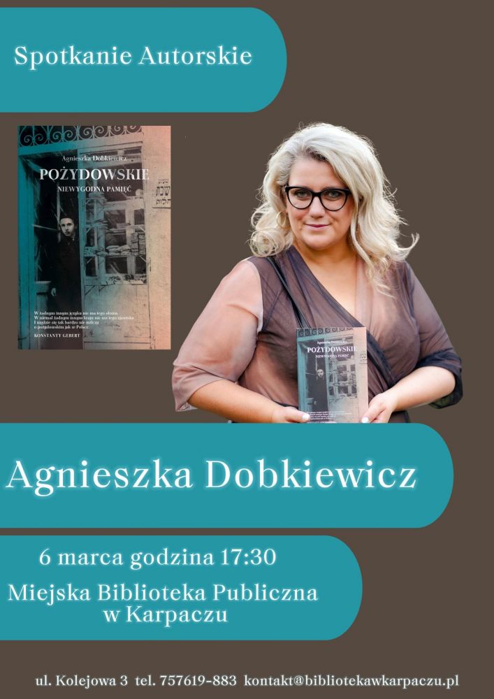 Spotkanie autorskie z Agnieszką Dobkiewicz