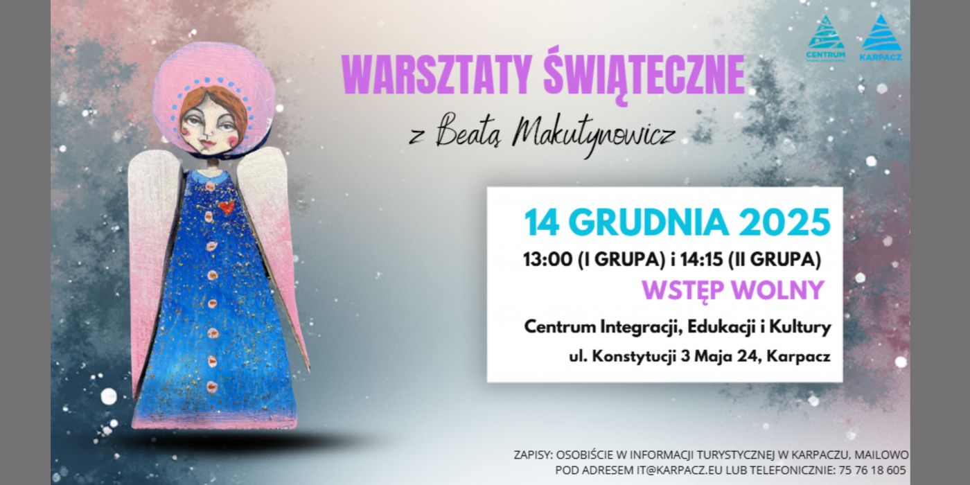 Warsztaty Świąteczne z Beatą Makutynowicz 