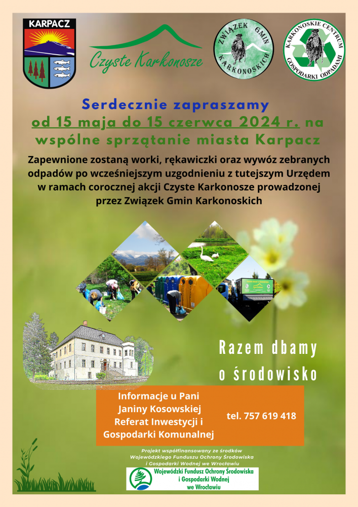 Wiosenna akcja sprzątania „Czyste Karkonosze”