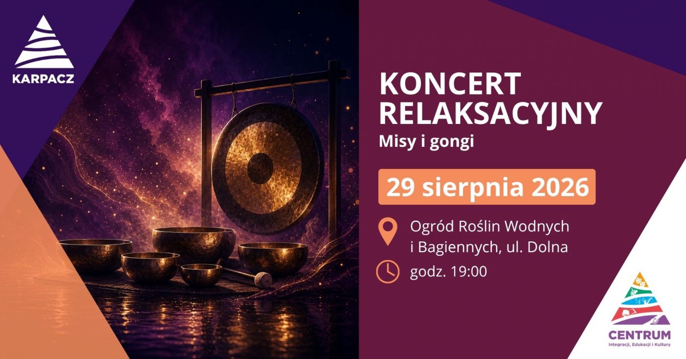 Koncert Mis i Gongów w Ogrodzie Roślin Wodnych i Bagiennych