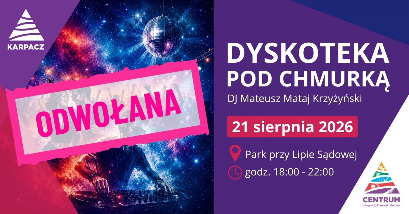 Dyskoteka od chmurką