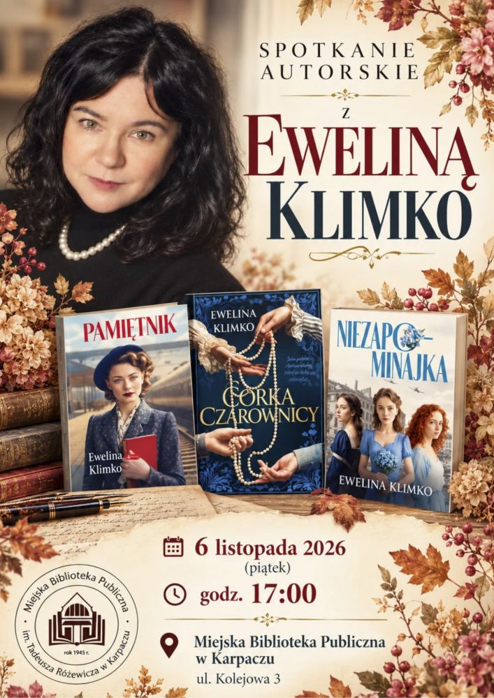 Spotkanie autorskie z Eweliną Klimko