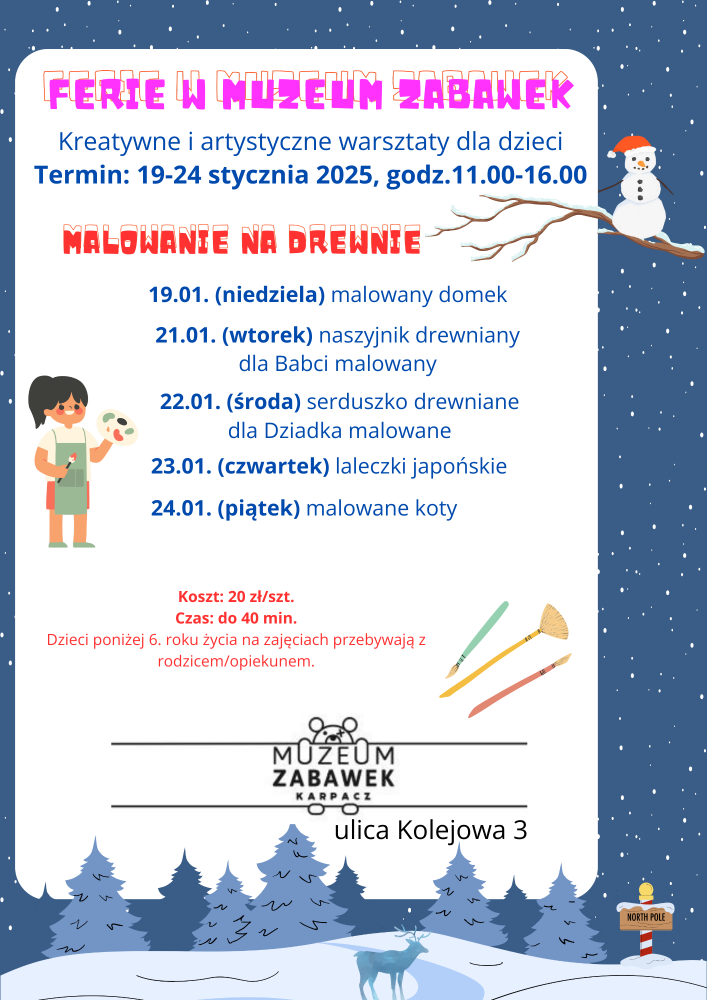 Ferie w Muzeum Zabawek - warsztaty dla dzieci