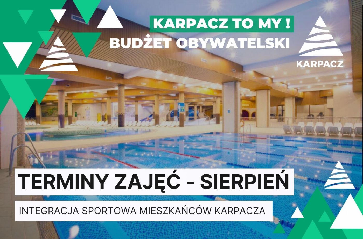 Integracja sportowa mieszkańców Karpacza - TERMINY ZAJĘĆ SIERPIEŃ 2026