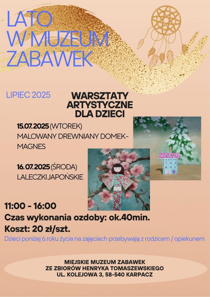 Warsztaty artystyczne w Muzeum Zabawek w Karpaczu