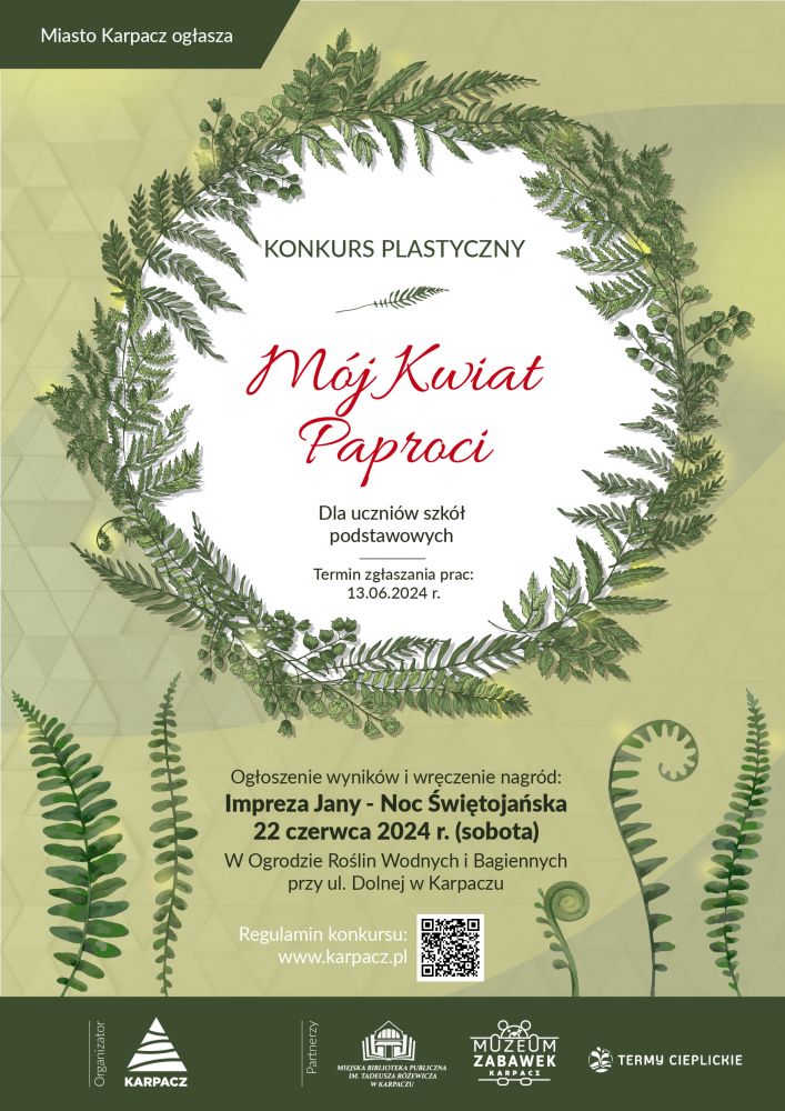 Konkurs plastyczny Mój Kwiat Paproci