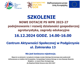 Spotkania w sprawie dotacji finansowanych ze środków Wspólnej Polityki Rolnej na lata 2023-2027.