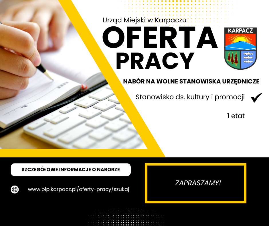 Oferta pracy w Urzędzie Miejskim w Karpaczu