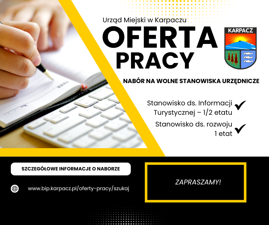 Oferta pracy w Urzędzie Miejskim w Karpaczu