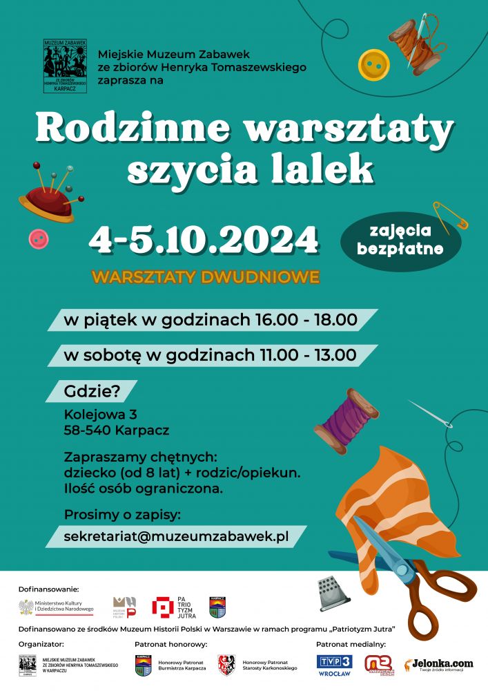 Rodzinne warsztaty szycia lalek