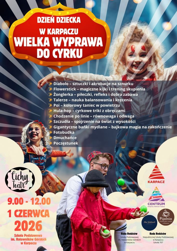 Dzień Dziecka w Karpaczu Wielka wyprawa do cyrku