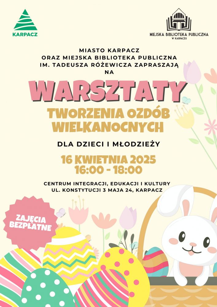 Warsztaty tworzenia ozdób wielkanocnych dla dzieci i młodzieży