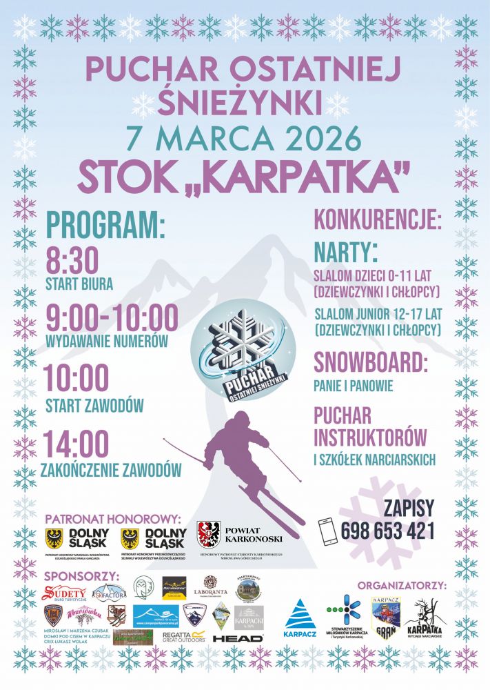 Puchar Ostatniej Śnieżynki 2026 - Stok Karpatka