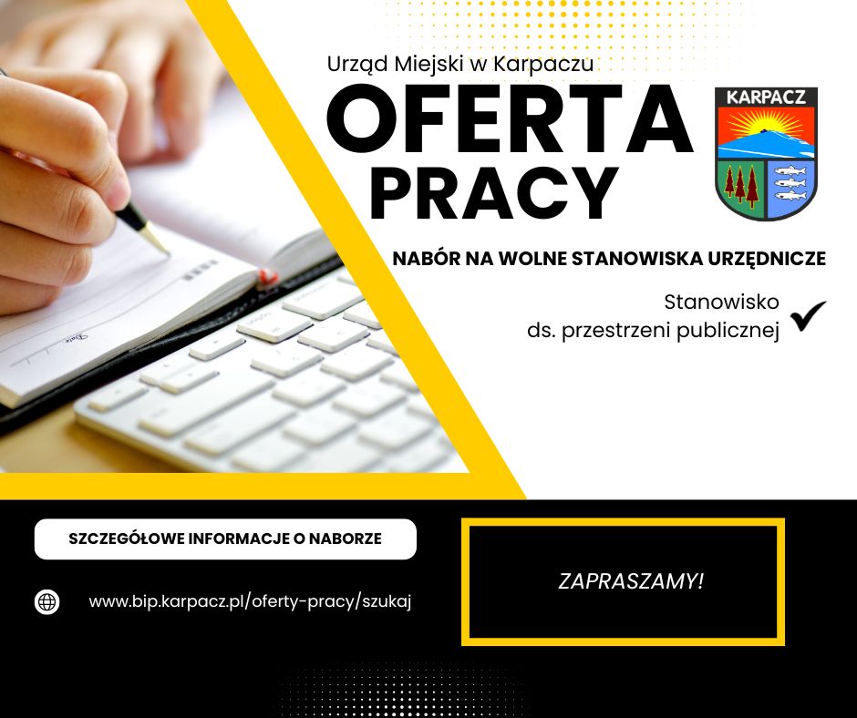 Oferta pracy w Urzędzie Miejskim w Karpaczu