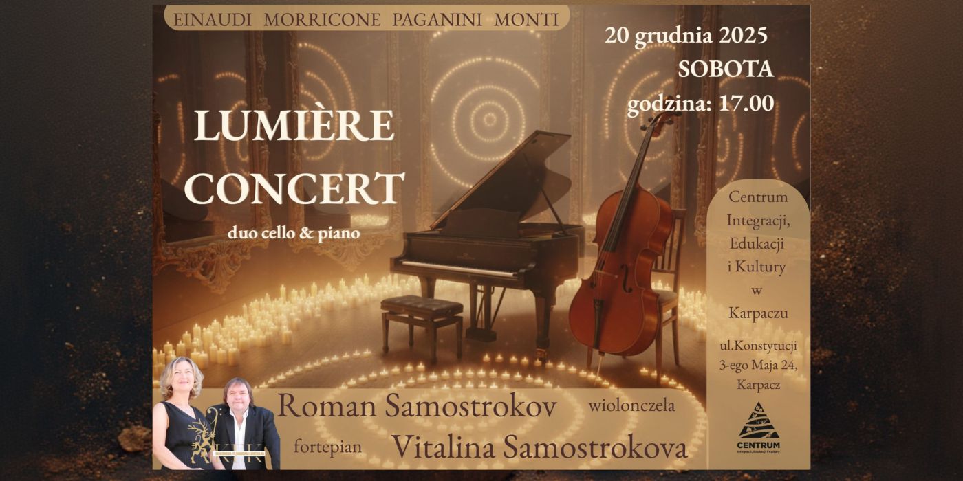 Koncert Mistrzowie kameralistyki – Roman Samostrokov – mistrz wiolonczeli – 20.12.2025