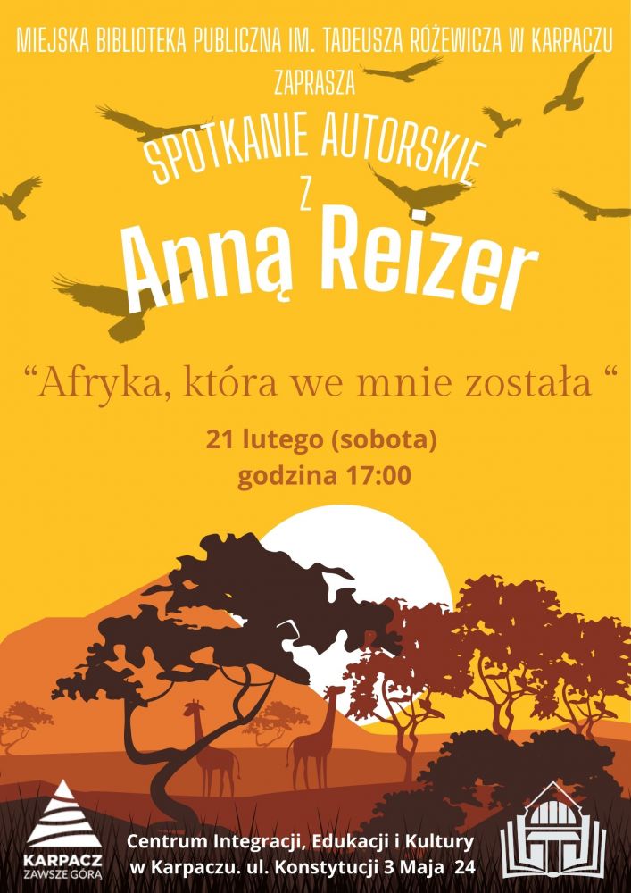 Spotkanie autorskie z Anną Reizer - Afryka, która we mnie została