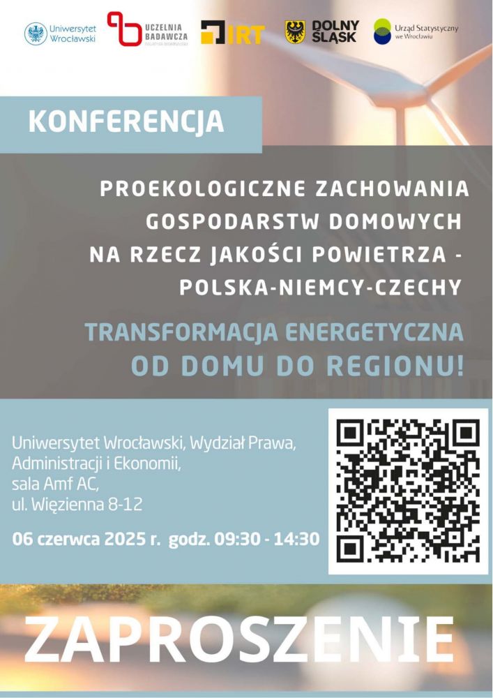 Konferencja - Proekologiczne zachowania gospodarstw domowych na rzecz jakości powietrza