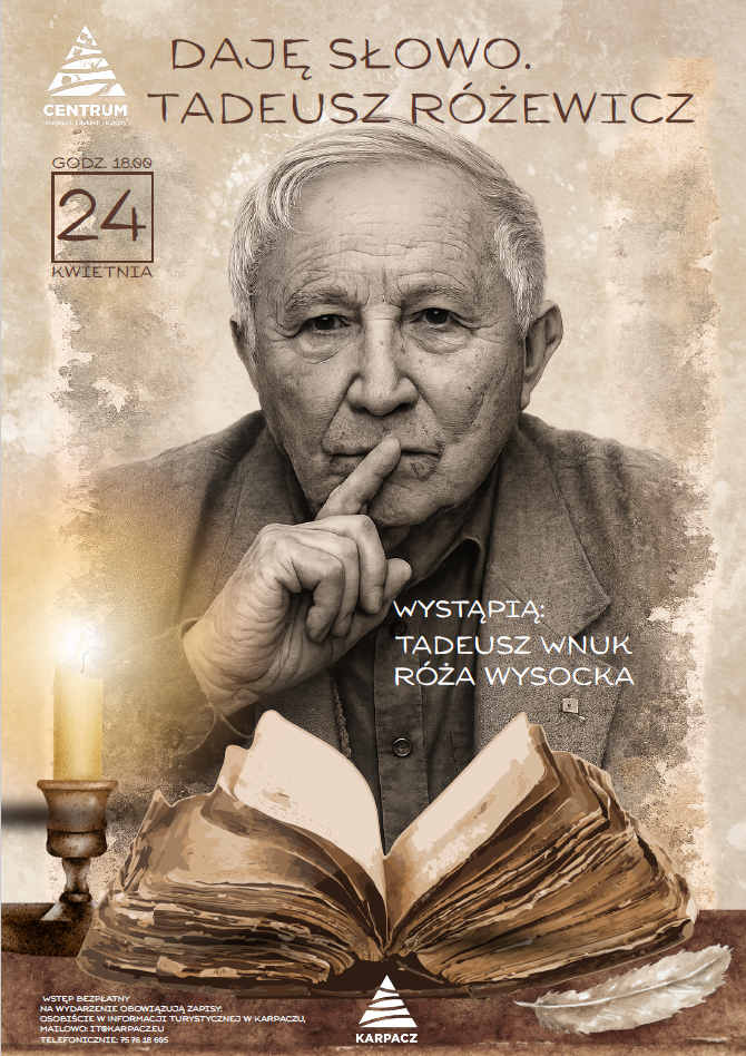 Spektakl słowno-muzyczny Daję słowo. Tadeusz Różewicz