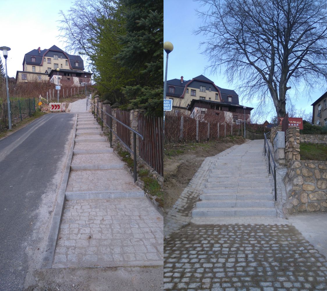 Zakończono remont schodów na ulicy Ogrodniczej