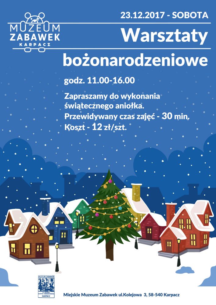 Bożonarodzeniowe warsztaty w Miejskim Muzeum Zabawek
