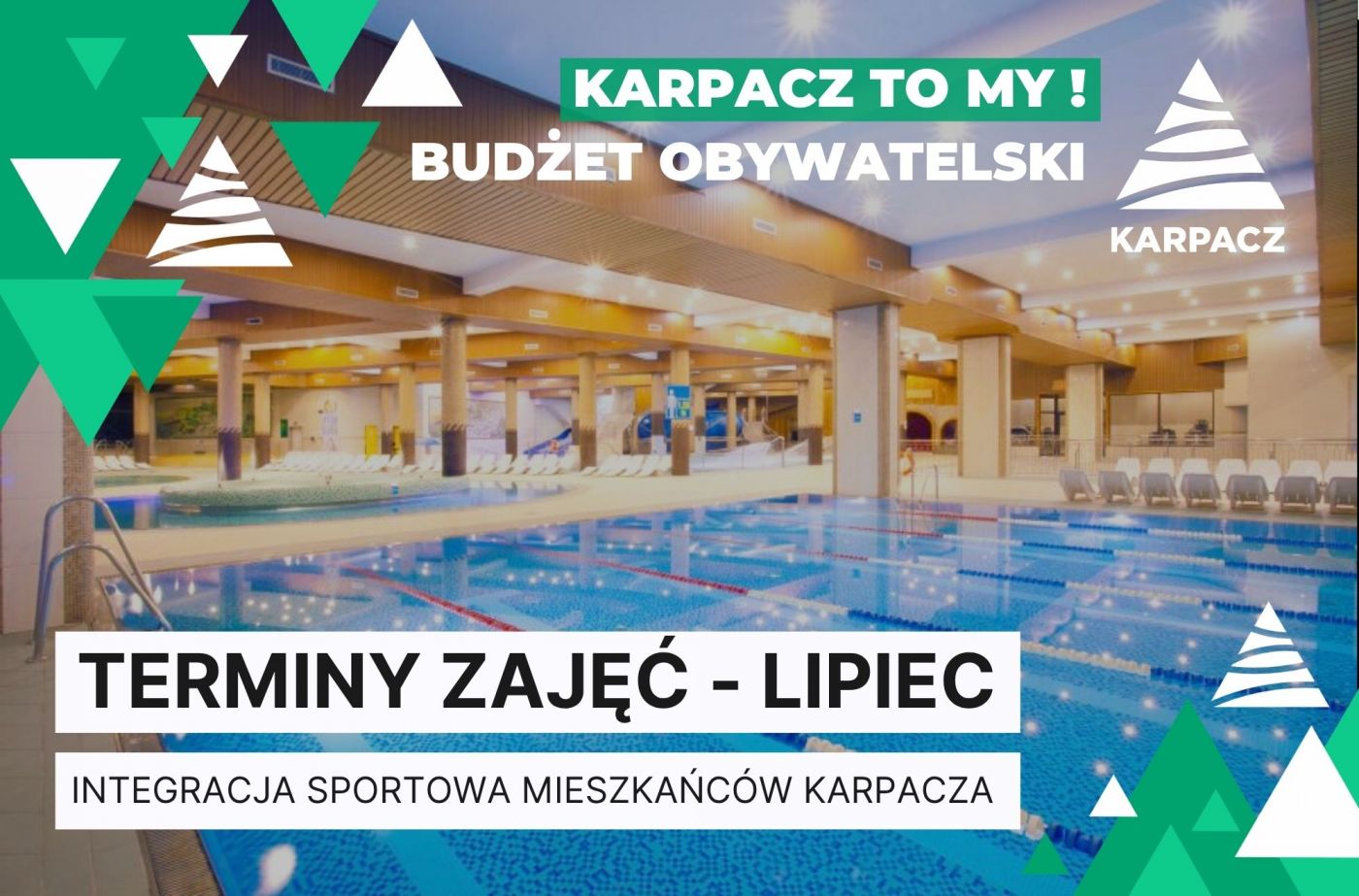 Integracja sportowa mieszkańców Karpacza - TERMINY ZAJĘĆ LIPIEC 2026 Integracja sportowa mieszkańców Karpacza - TERMINY ZAJĘĆ LIPIEC 2026