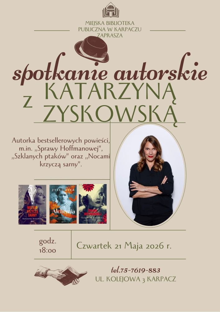 Spotkanie autorskie z Katarzyną Zyskowską