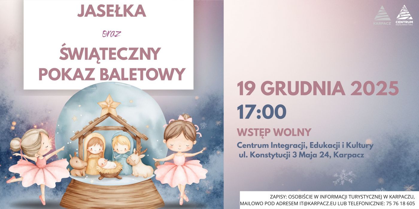Świąteczny pokaz baletowy oraz jasełka w wykonaniu karpackich przedszkolaków