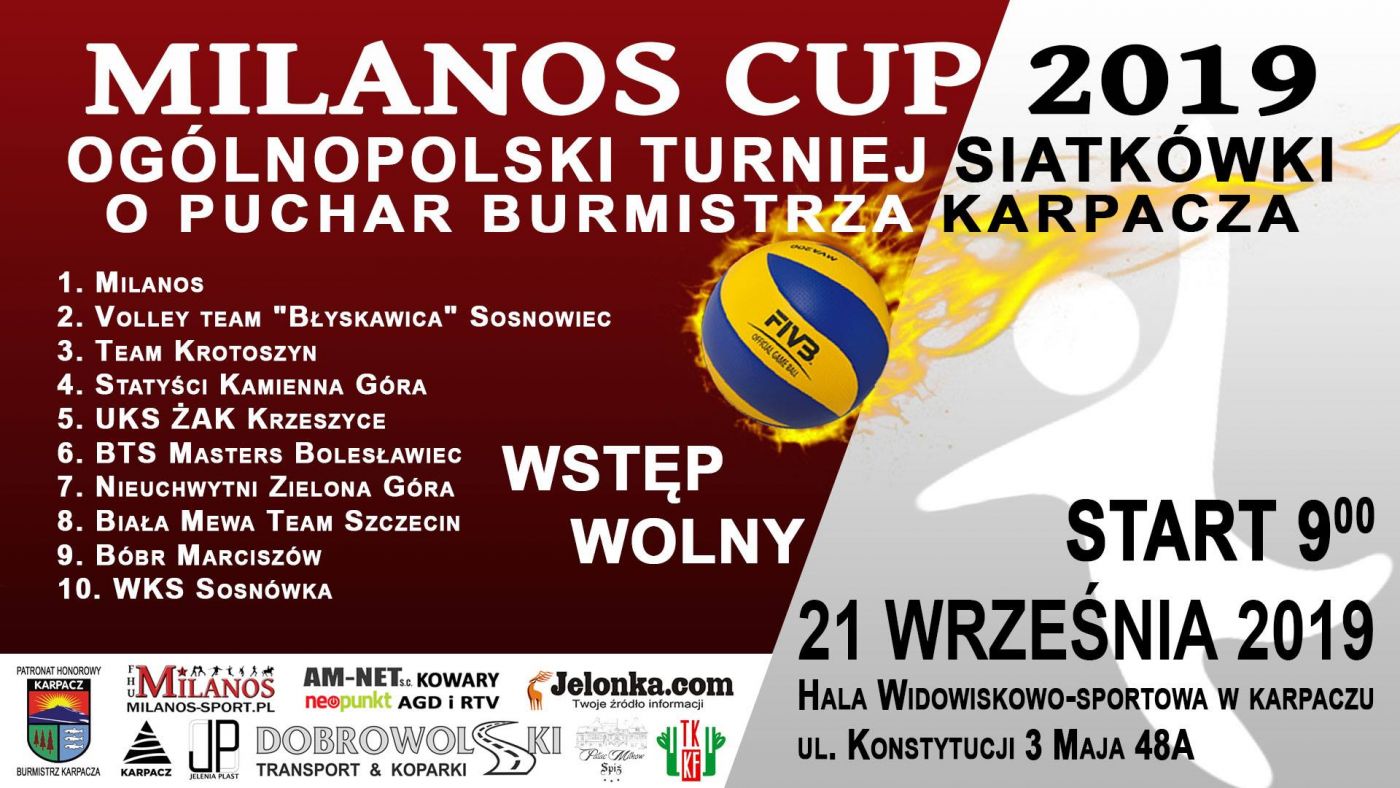 Ogólnopolski Turniej Siatkówki Milanos Cup 2019 Karpacz
