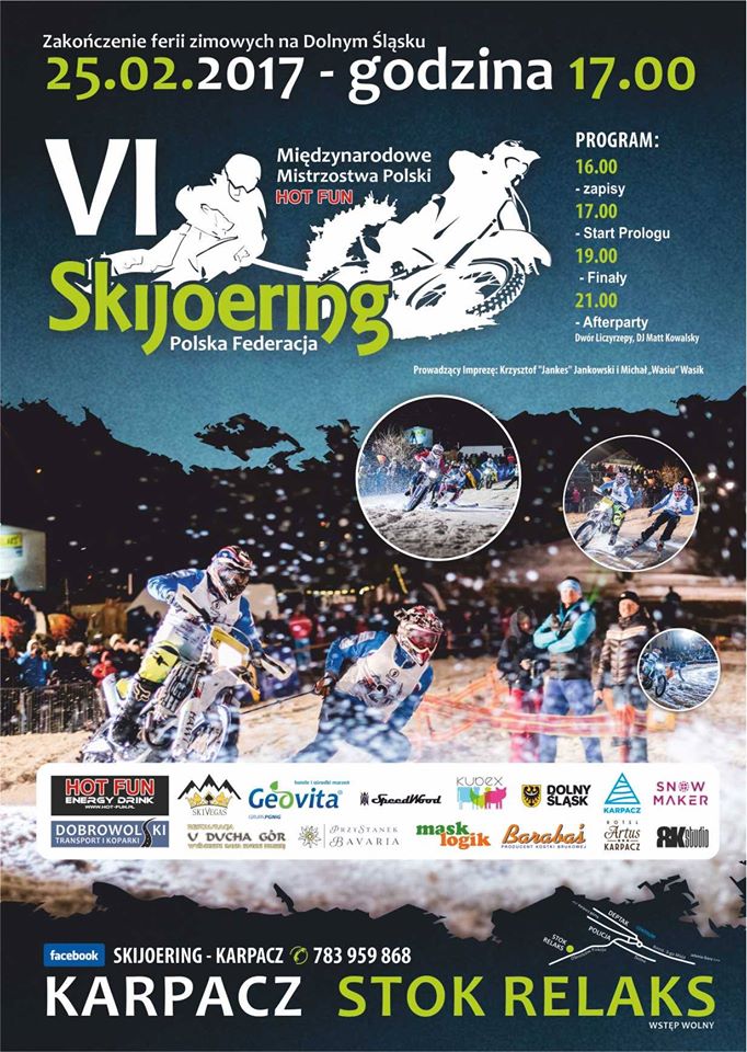 SKIJOERING 2017 - ZAKOŃCZENIE FERII ZIMOWYCH NA DOLNYM ŚLĄSKU