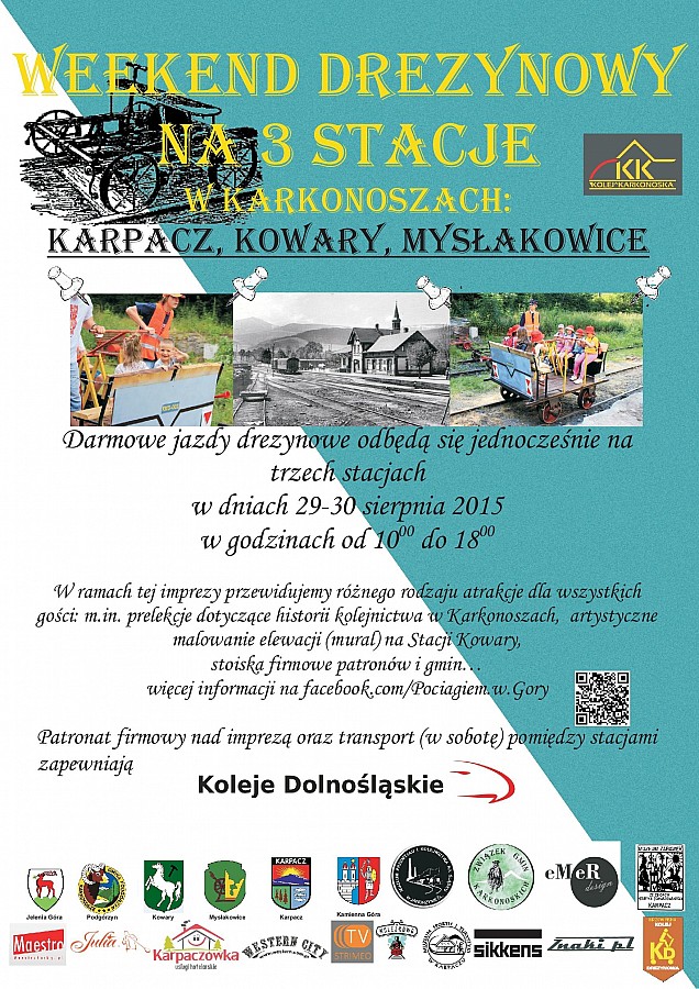 Weekend drezynowy na 3 stacje
