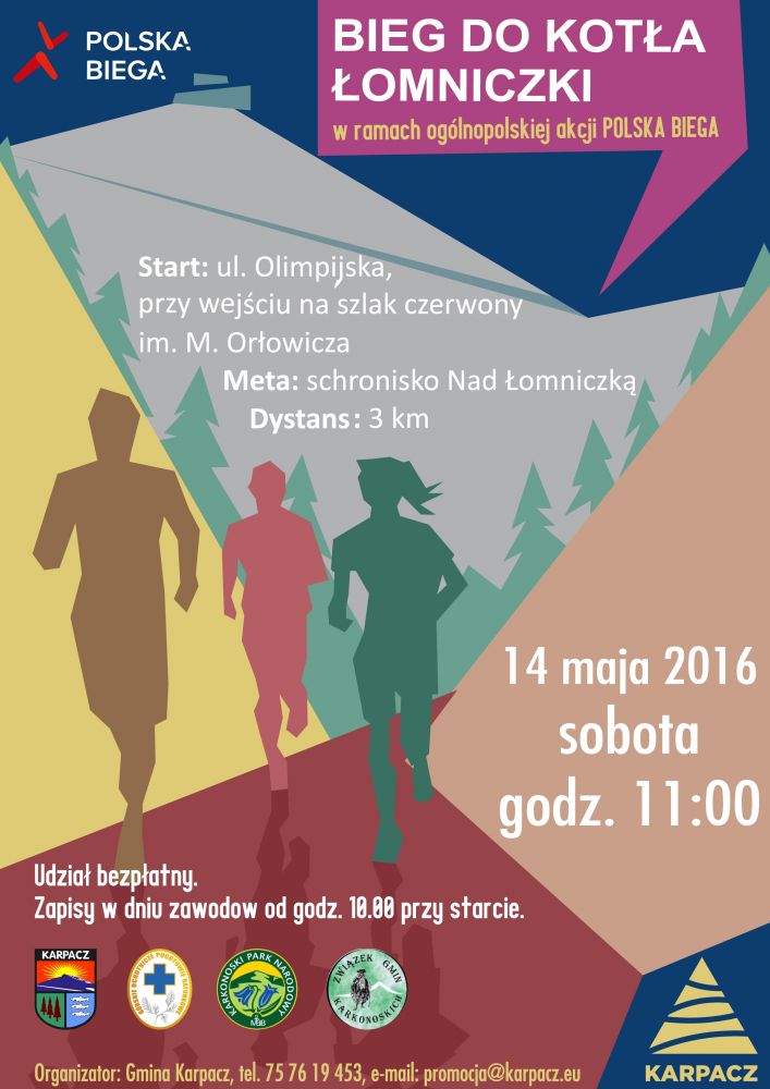 W sobotę 14 maja zapraszamy na Bieg do Kotła Łomniczki