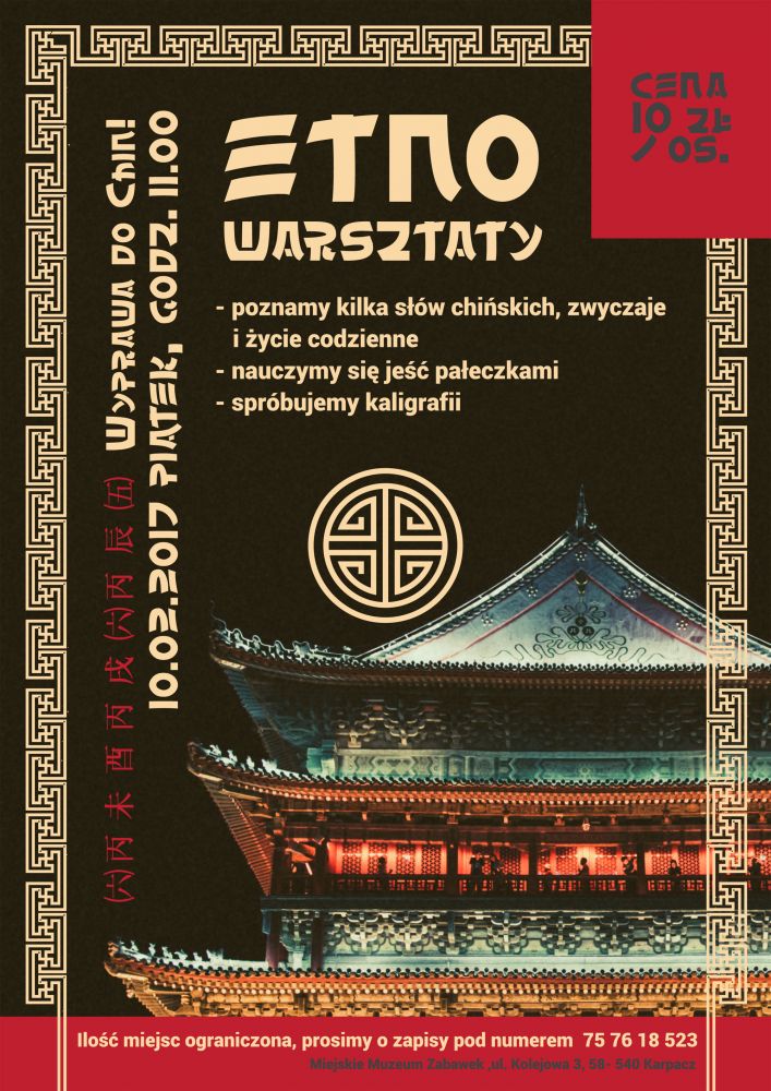 Wyprawa do Chin - etno warsztaty dla najmłodszych