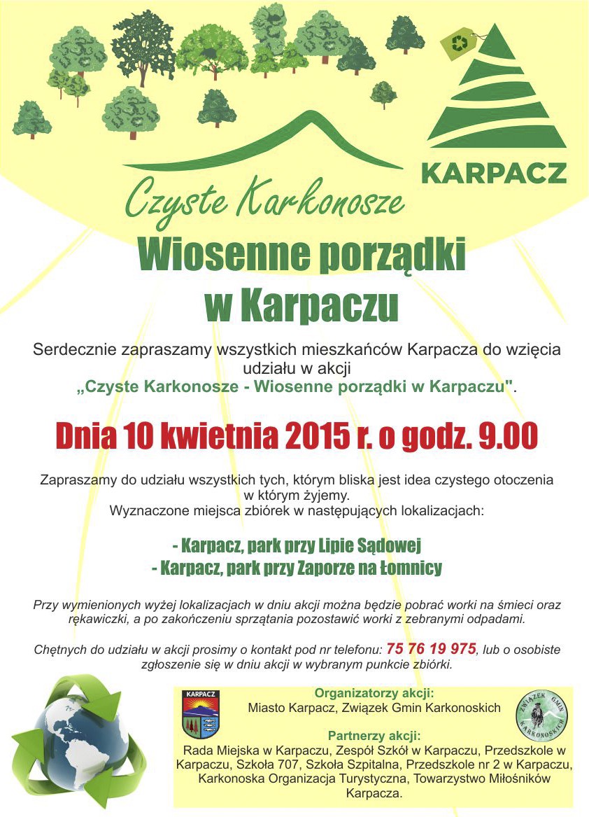 Czyste Karkonosze - Wiosenne porządki w Karpaczu 