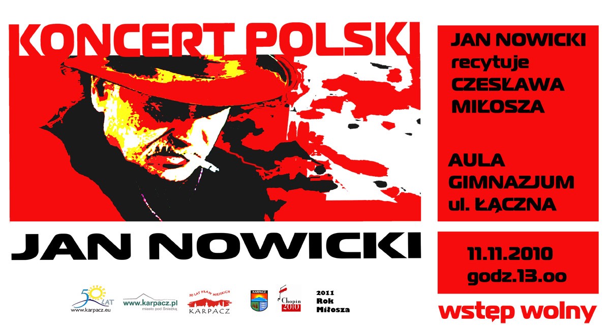 Jan Nowicki recytuje Czesława Miłosza