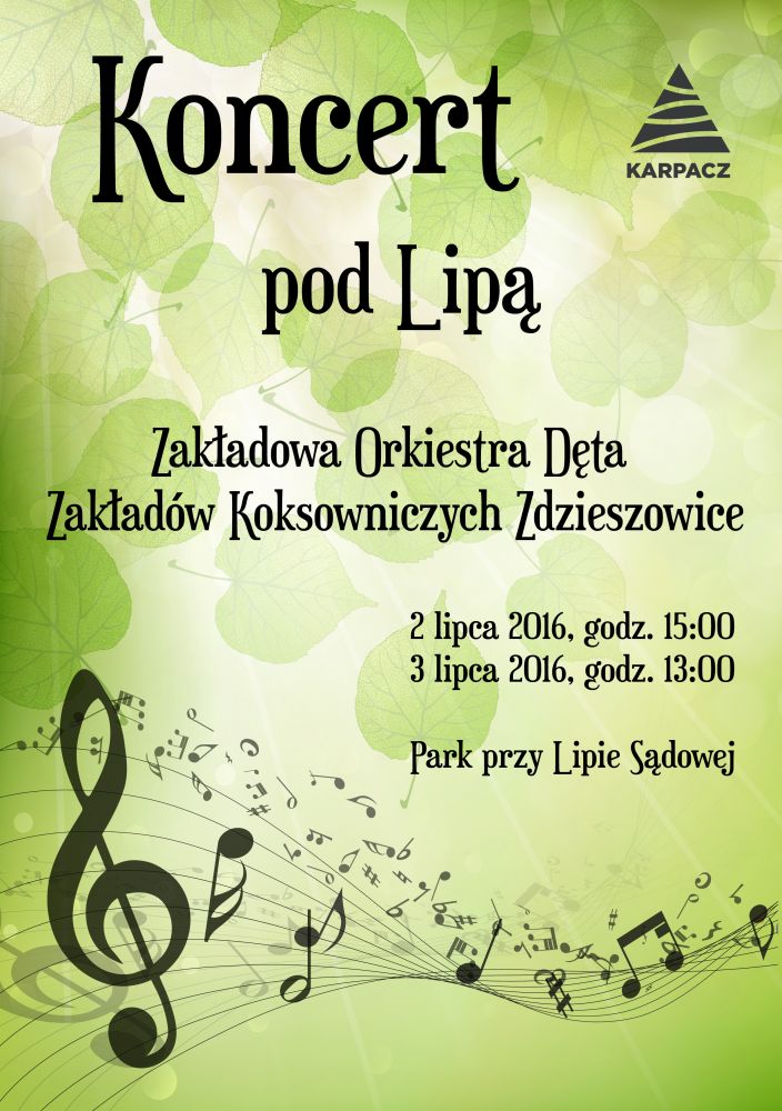 Zapraszamy na koncert pod Lipą 