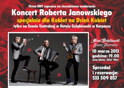 Koncert Roberta Janowskiego specjalnie dla Kobiet na Dzień Kobiet