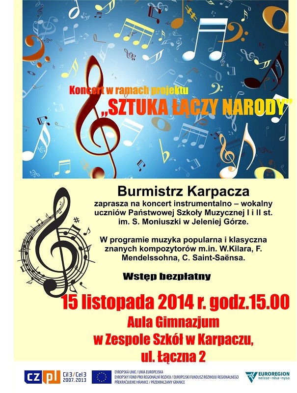 Koncert w ramach projektu pn. „SZTUKA ŁĄCZY NARODY”