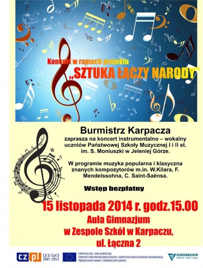 Koncert w ramach projektu pn. „SZTUKA ŁĄCZY NARODY”