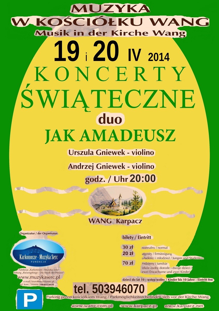 Muzyka w Kościółku Wang - Koncert Świąteczny