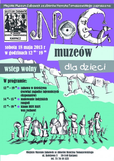 Noc Muzeów dla dzieci w Muzeum Zabawek