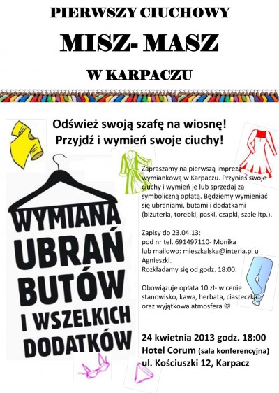 Odśwież swoją szafę na wiosnę! Ciuchowy MISZ-MASZ