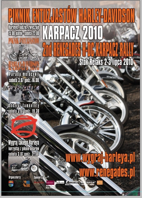 Parada Motocykli Harley –Davidson ®