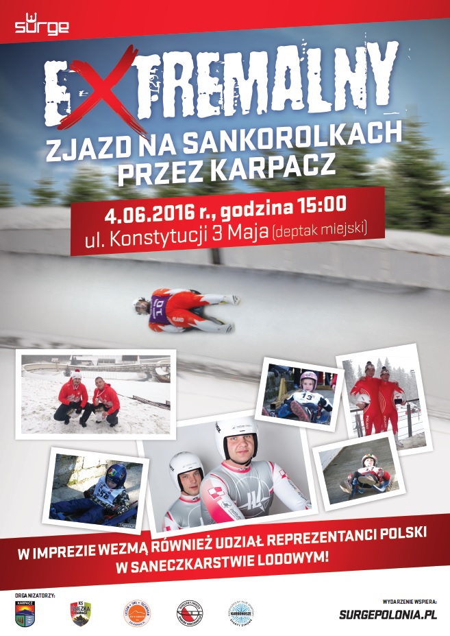 Extremalny zjazd na sankorolkach przez Karpacz