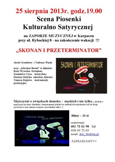 „SKONAN I PRZETERMINATOR” 
